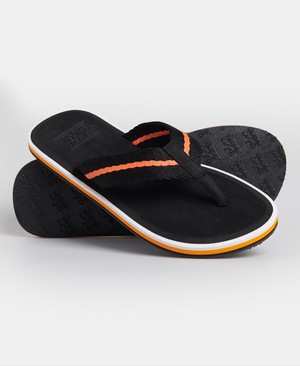 Superdry Tri Colour Férfi Papucs Fekete | LFPMI2138